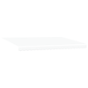 Innvendbar Markise Hvit 500 × 300 cm Stoff, Metall