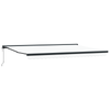 Innvendbar Markise Hvit 500 × 300 cm Stoff, Metall