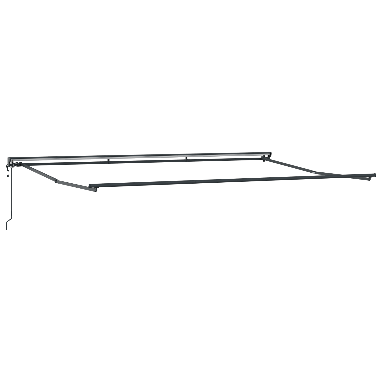 Innvendbar Markise Hvit 500x300 cm stoff