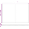 Innvendbar Markise Flerfarget 500 ×350 cm stoff