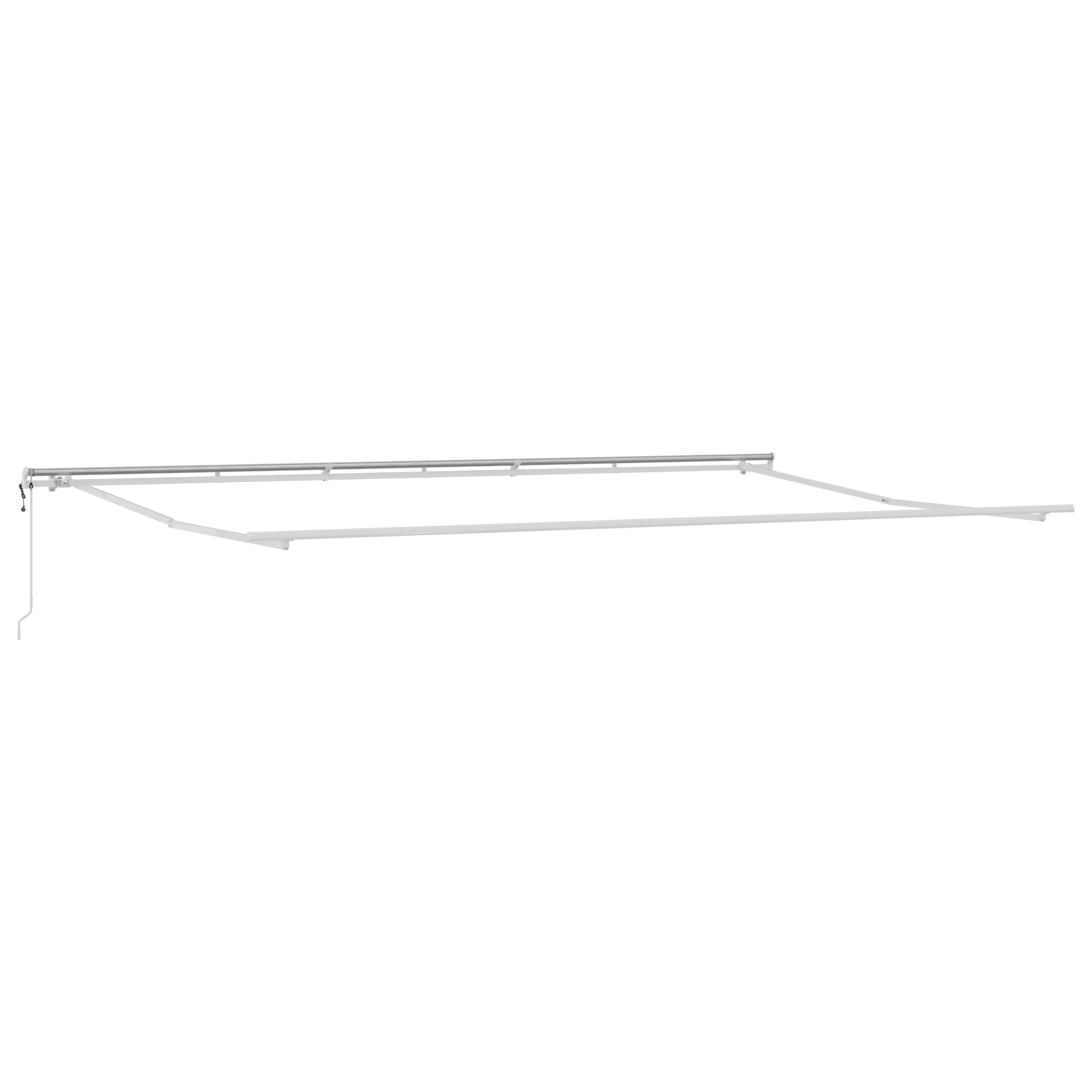 Innvendbar Markise 600 × 300 cm Rød og hvit