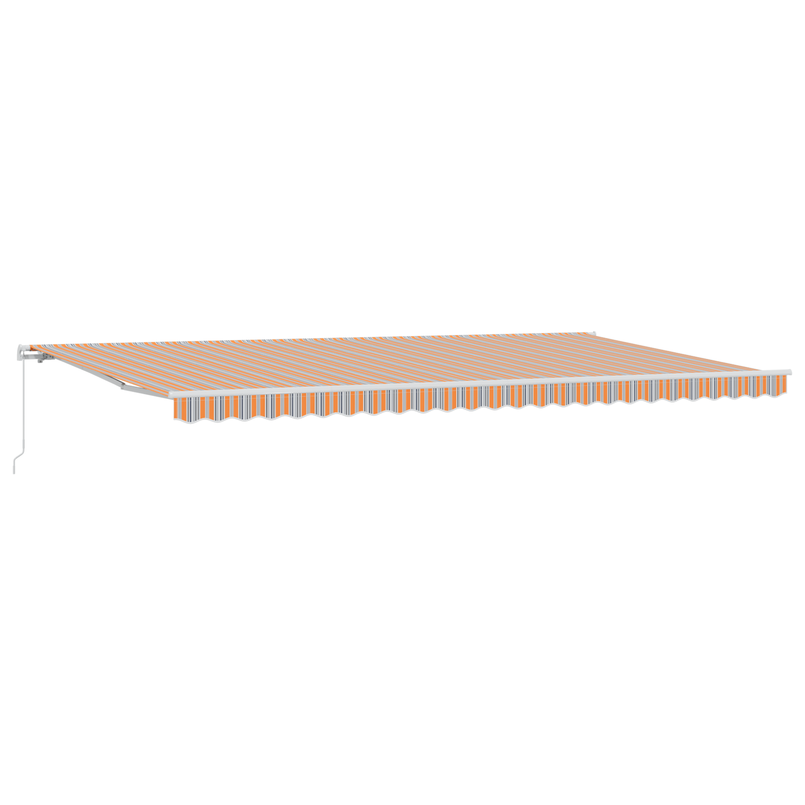 Innvendbar Markise Flerfarget 600 × 300 cm Polyester og Metall