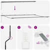 Innvendbar Markise med Flerfarget 600 × 300 cm stoff