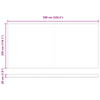 Innvendbar Markise Flerfarget 600 × 300 cm Polyester og Metall