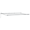 Innvendbar Markise med Flerfarget 600 × 300 cm stoff