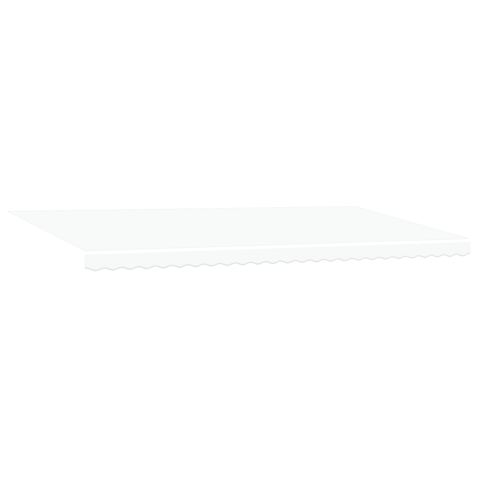 Innvendbar Markise 600 × 300 cm Hvit