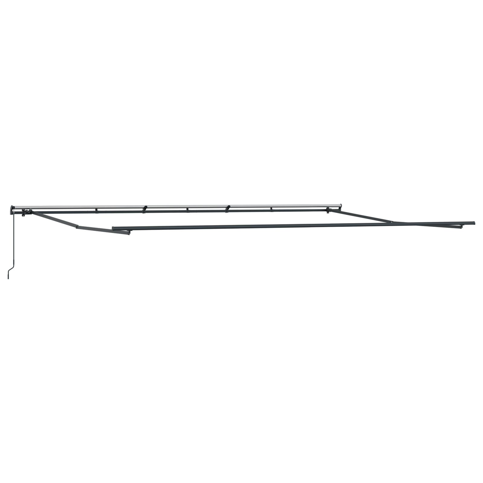 Markise Hvit Hvit 600 × 300 cm stoff