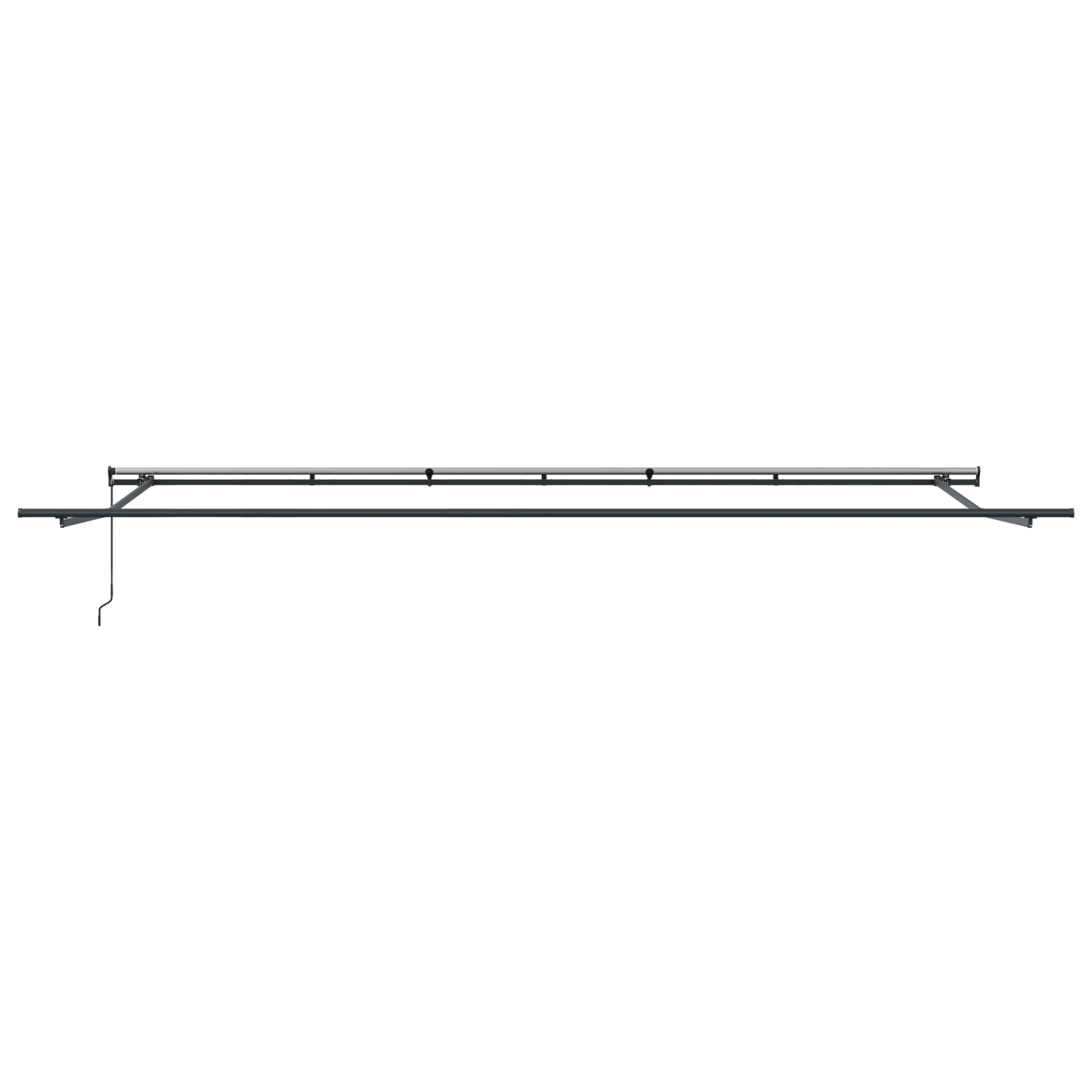 Markise Hvit Hvit 600 × 300 cm stoff