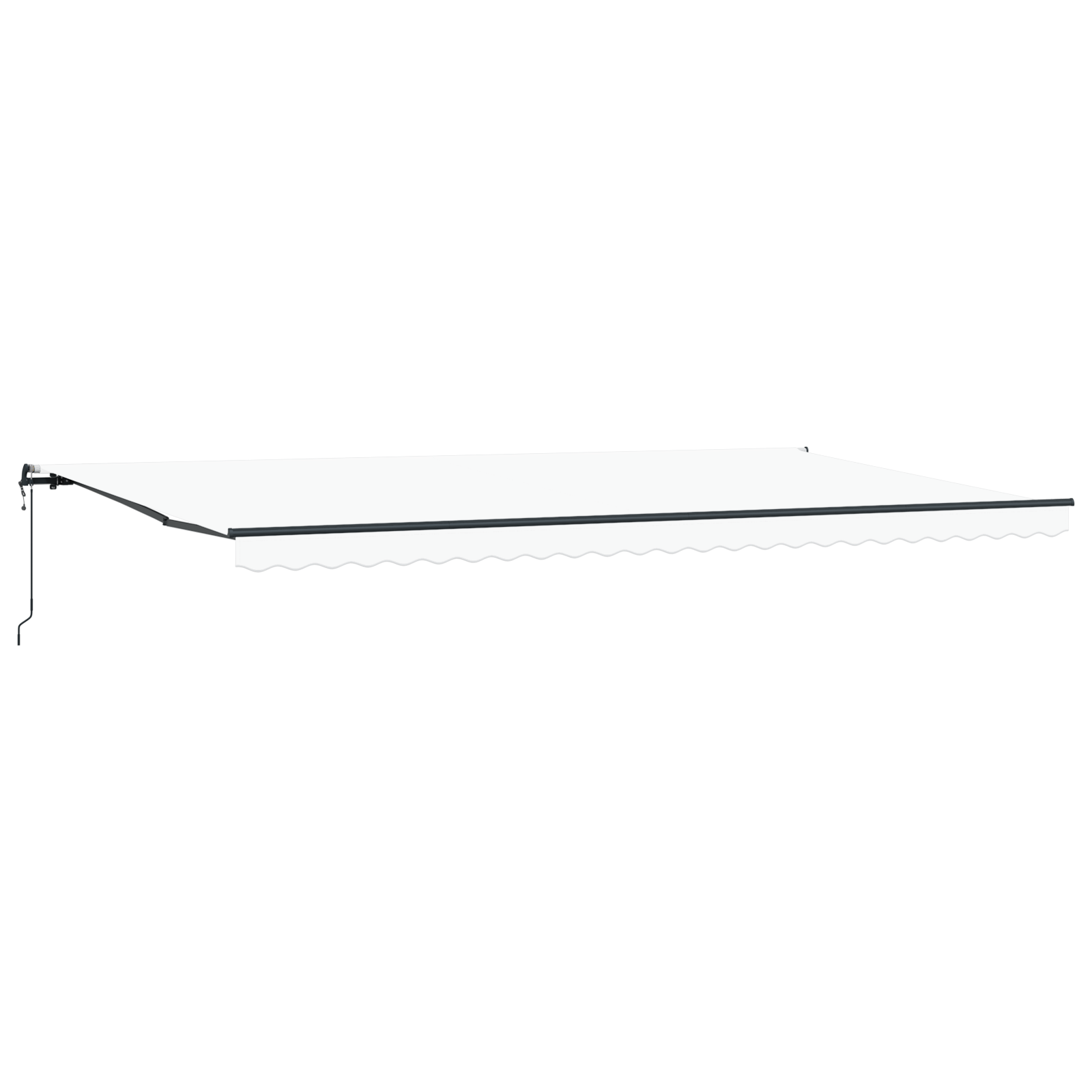 Innvendbar Markise Hvit 600 ×300 cm stoff