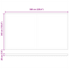 Innvendbar Markise 600 × 350 cm Flerfarget