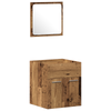 Badmøbelsett 4 pcs Gamle tre 41 x 38.5 x 46 cm Konstruert tre