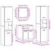 Badmøbelsett 4 pcs Gamle tre 41 x 38.5 x 46 cm Konstruert tre
