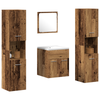 Badmøbelsett 4 pcs Gamle tre 41 x 38.5 x 46 cm Konstruert tre