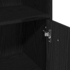 Baderomsmøbelsett Veggmontert 3 pcs Svart Eik 60 x 33 x 60 cm