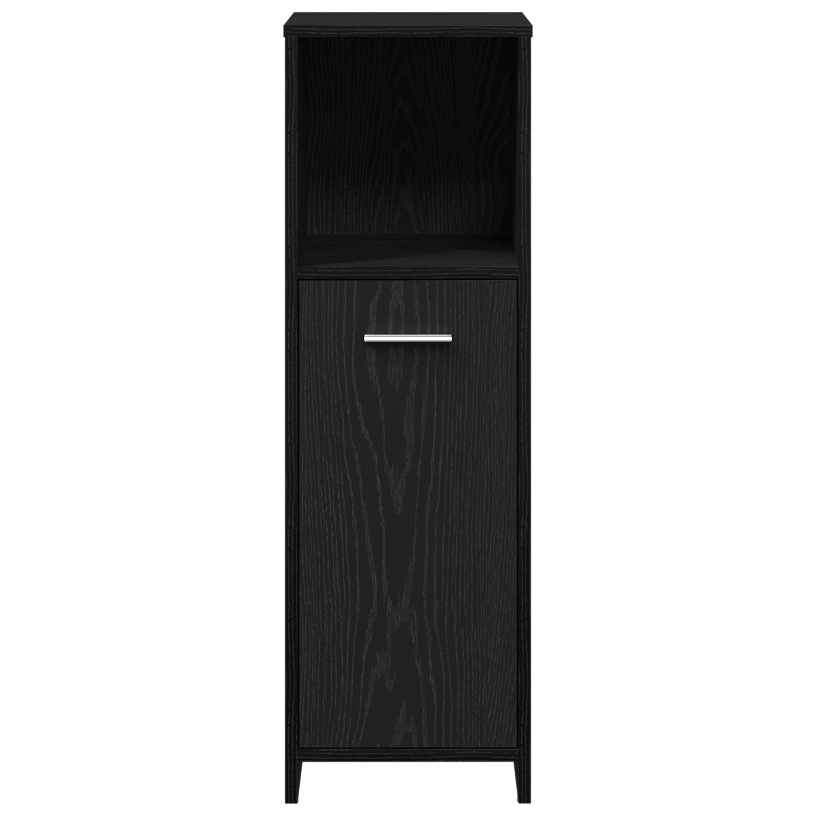 Baderomsmøbelsett med skuff 4 pcs Svart Eik 30 x 30 x 183.5 cm