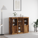LED sideboard Gammelt tre 123 x 37 x 100 cm Konstruert tre
