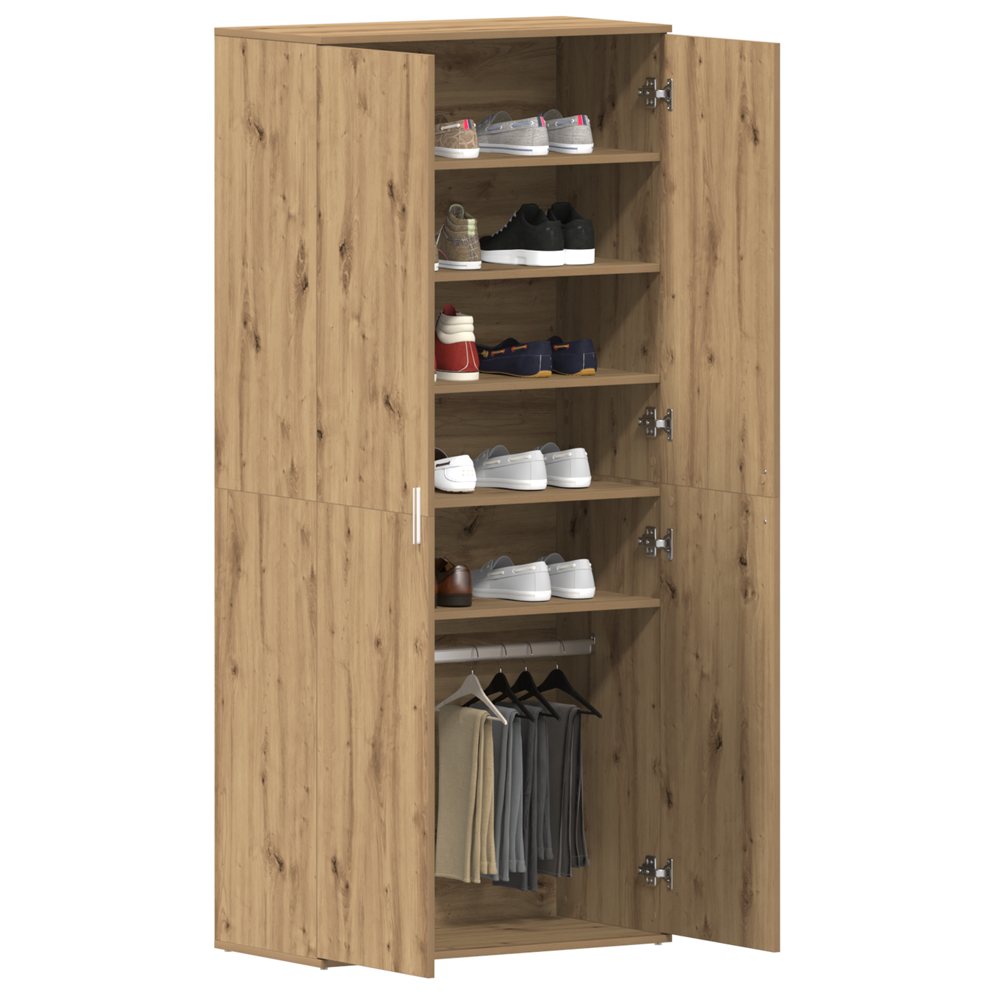 Sko Skap 80 x 39 x 178 cm Konstruert tre Artisan Eik