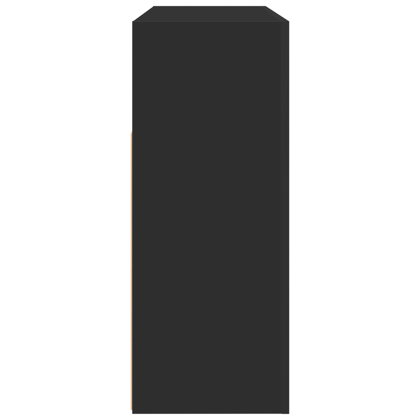 Serviesskap Svart 116 x 30 x 75 cm Konstruert tre