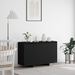 Serviesskap Svart 120 x 41 x 75 cm Konstruert tre