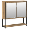 Baderomsinnredningssett med lagring 2 pcs Brun 60 x 30 x 60 cm