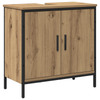 Baderomsinnredningssett med lagring 2 pcs Brun 60 x 30 x 60 cm