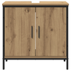 Baderomsinnredningssett med lagring 2 pcs Brun 60 x 30 x 60 cm