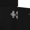 Møbelsett til bad Veggmontert 3 pcs Svart Eik 60 x 38.5 x 46 cm