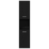Møbelsett til bad Veggmontert 3 pcs Svart Eik 60 x 38.5 x 46 cm
