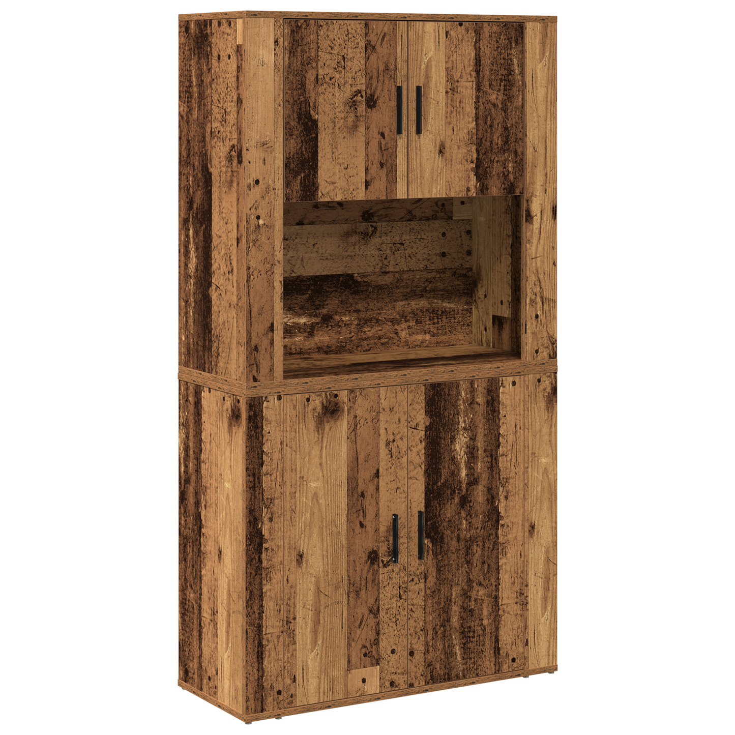 Høyskap Gammelt tre 80 x 33 x 150 cm Konstruert tre