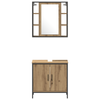Baderomsspeilskap Brun 33 x 33 x 185.5 cm Konstruert tre