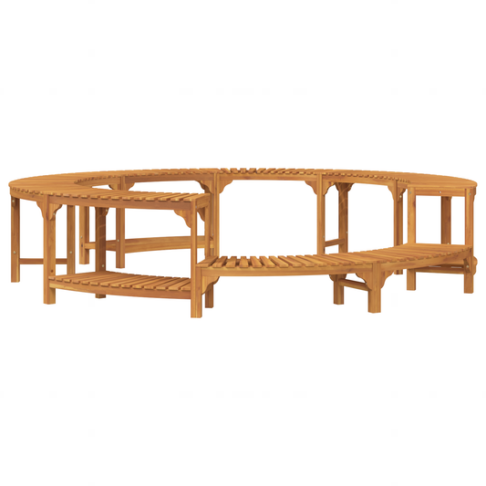 Boblebad område Brun Ø255 x 55,5 cm Solid akasietre