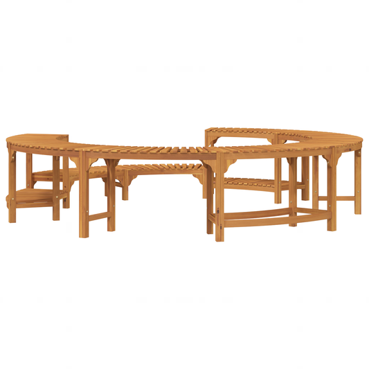 Boblebad område Brun Ø255 x 55,5 cm Solid akasietre