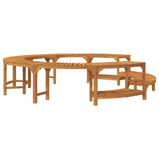 Boblebad område Brun Ø255 x 55,5 cm Solid akasietre