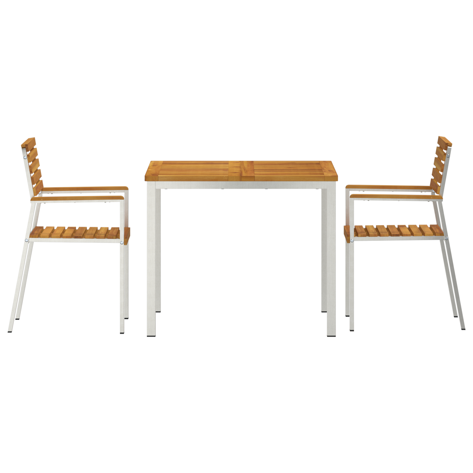 HageSpisestueSett 3 pcs Brun MassivAkasiatre