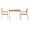 HageSpisestueSett 3 pcs Brun MassivAkasiatre