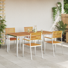 HageSpisestueSett 5 pcs Brun MassivAkasiatre