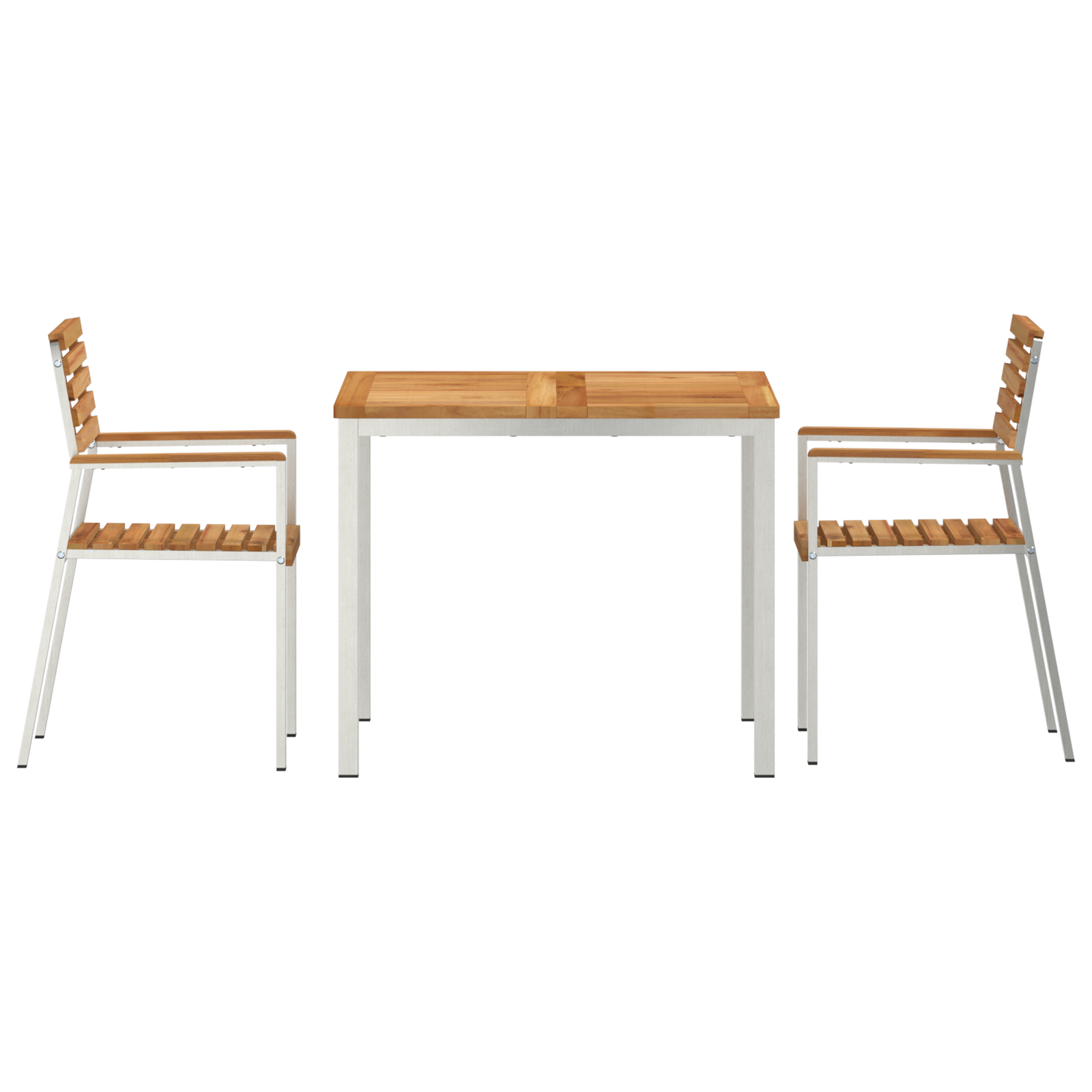 HageSpisestueSett 3 pcs Brun MassivTeakTre