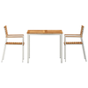 HageSpisestueSett 3 pcs Brun MassivTeakTre