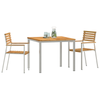 HageSpisestueSett 3 pcs Brun MassivTeakTre
