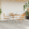 HageSpisestueSett 5 pcs Brun MassivTeakTre