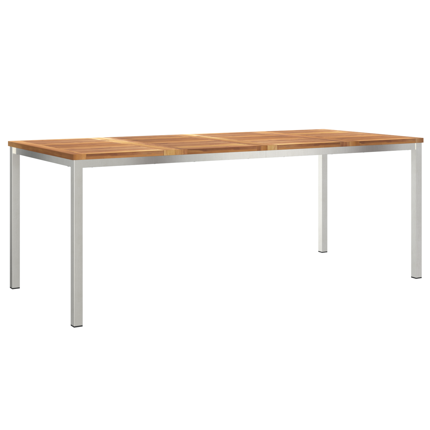 Hage Spisegruppe 9 pcs Massiv teak og rustfritt stål