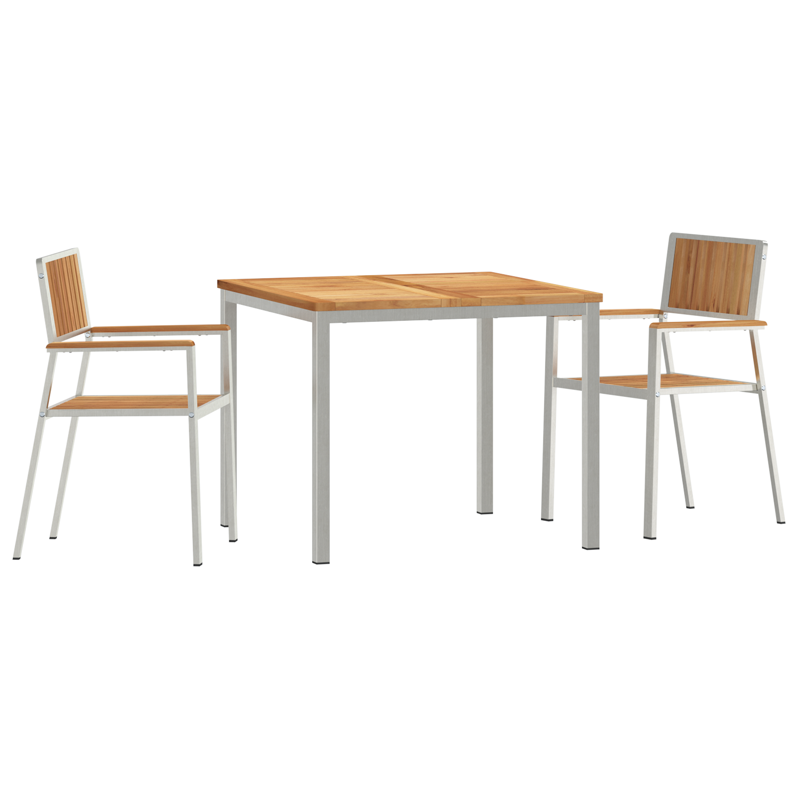 Hage Spisegruppe 3 pcs Brun Heltre teak