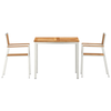 Hage Spisegruppe 3 pcs Brun Heltre teak