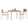 Hage Spisegruppe 3 pcs Brun Heltre teak