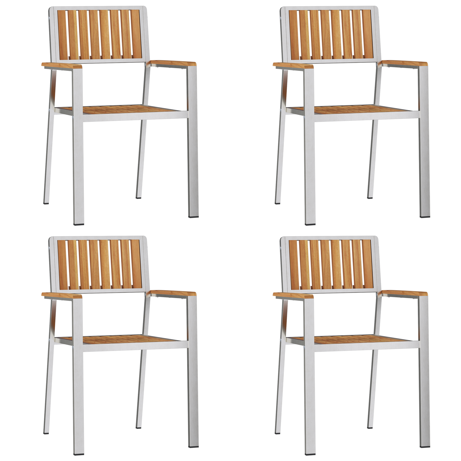 Hage Spisegruppe 5 pcs Brun Heltre teak