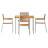 Hage Spisegruppe 5 pcs Brun Heltre teak