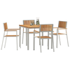 Hage Spisegruppe 5 pcs Brun Heltre teak