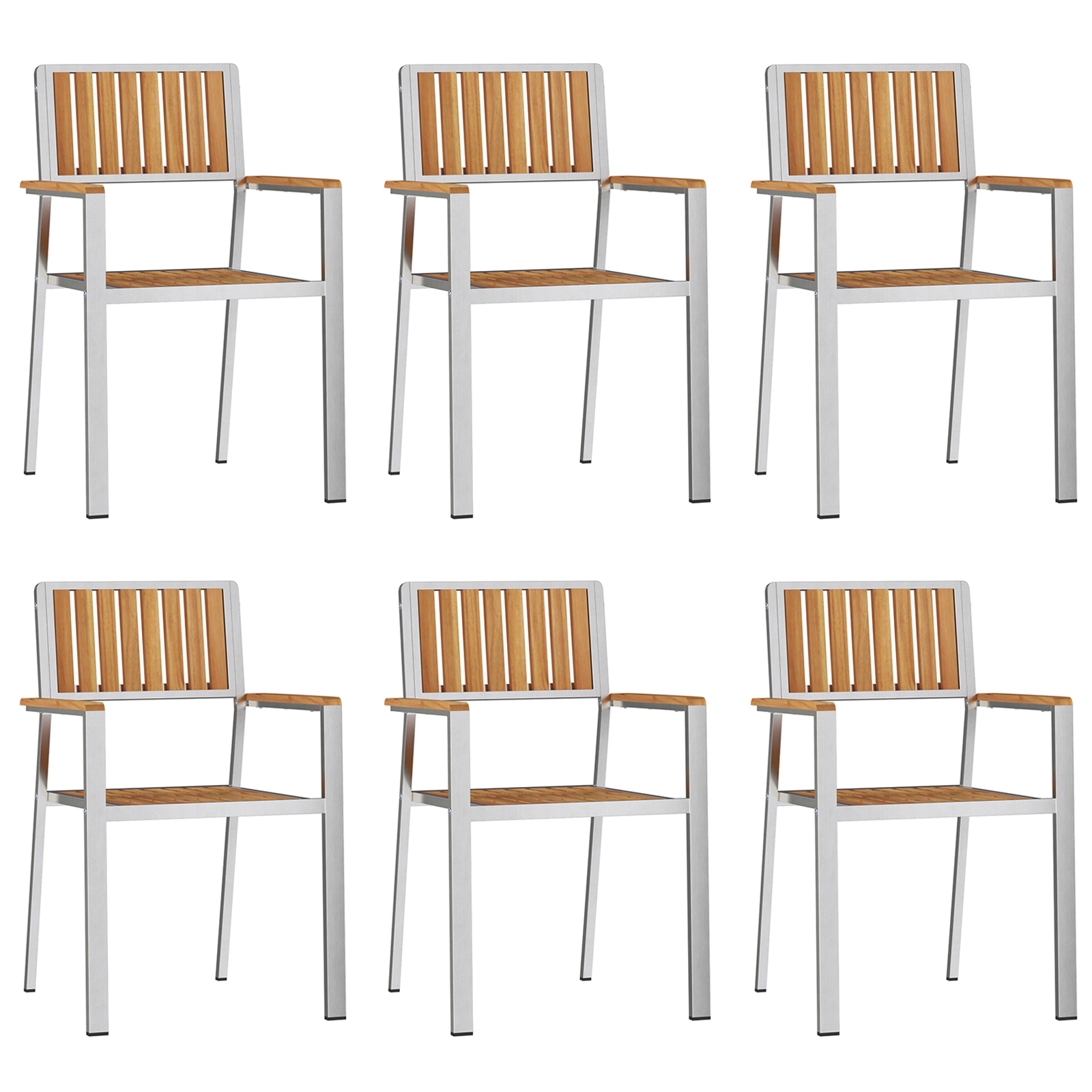 Hage Spisegruppe 7 pcs Brun Heltre teak