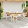 Hage Spisegruppe 7 pcs Brun Heltre teak