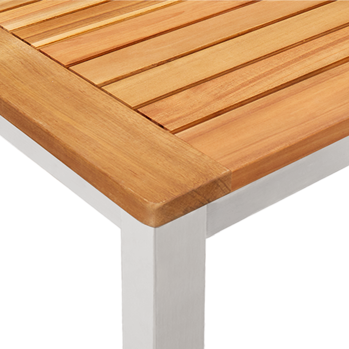 Hage Spisegruppe 3 pcs Massiv akasie tre og rustfritt stål
